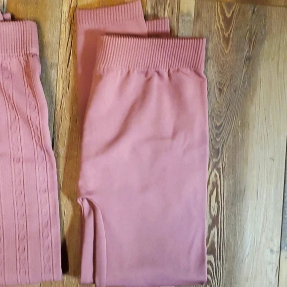 Lulu Luv Mauve Lavender Leggings Bundle Girls Size 7/8 - Picture 3 of 4